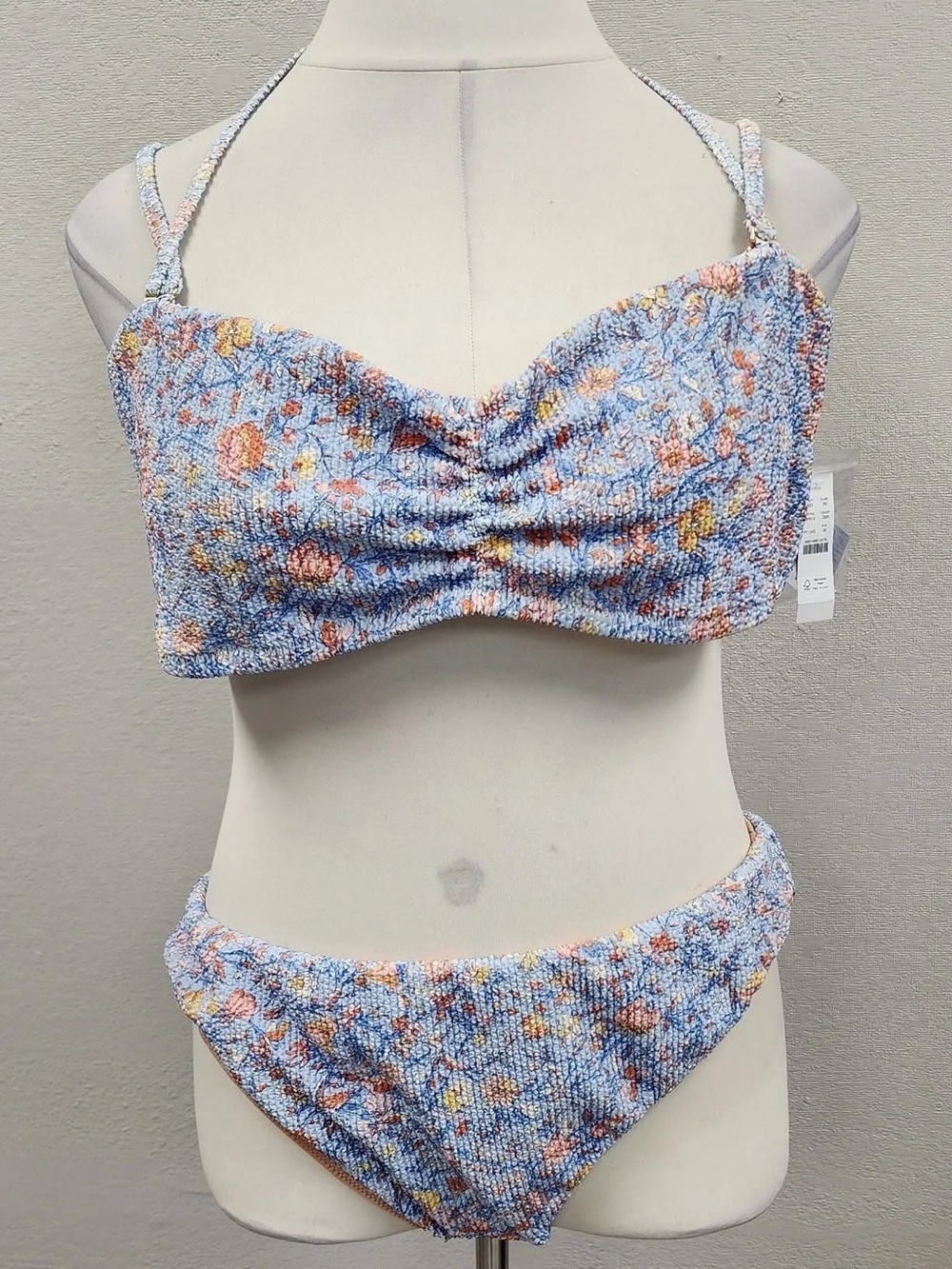 J. Crew Light Afternoon Floral Scrunchie Balconette Bikini Set - New - Size 3X